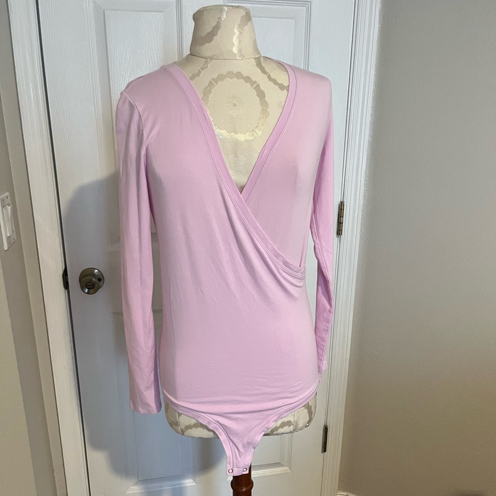Banana Republic-Light Pink Long Sleeve Bodysuit